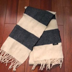 J Crew Striped Wool Scarf